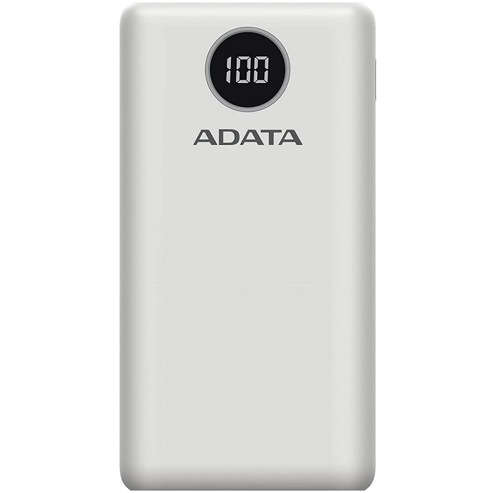 Batería Portátil Adata 20000 mAh Mod. AP20000QCD-DGT-CWH Color Blanco
