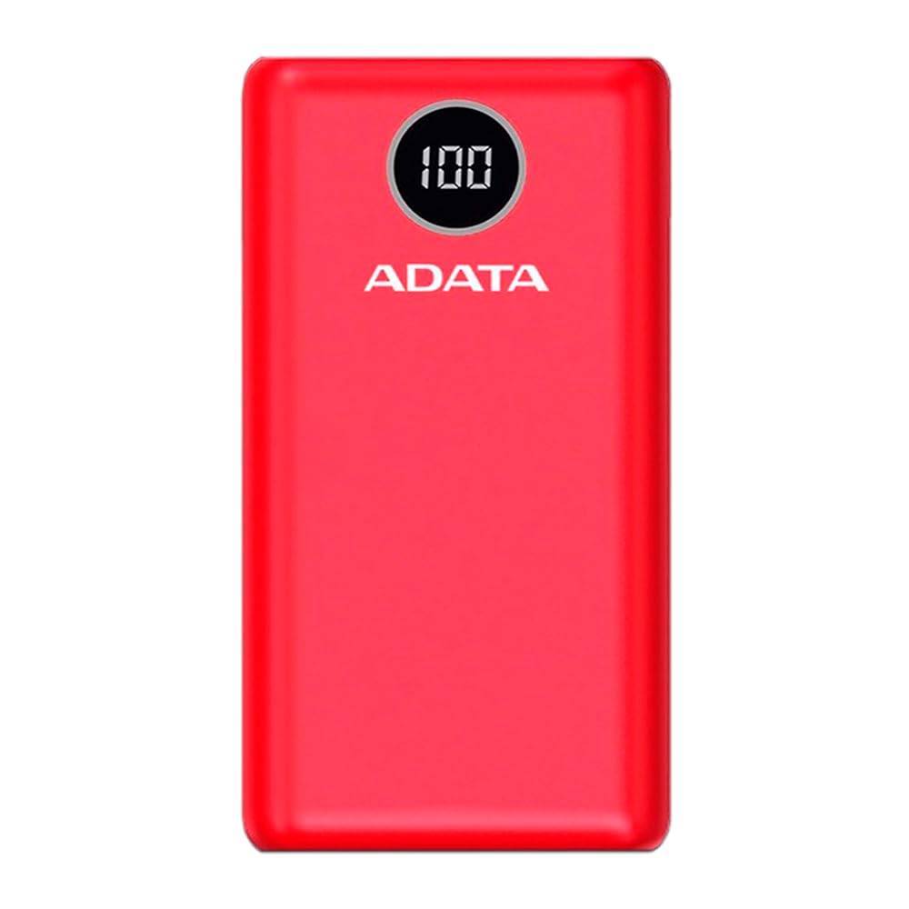 Batería Portátil Adata 10000 mAh Mod. AP10000QCD-DGT-CRD Color Rojo