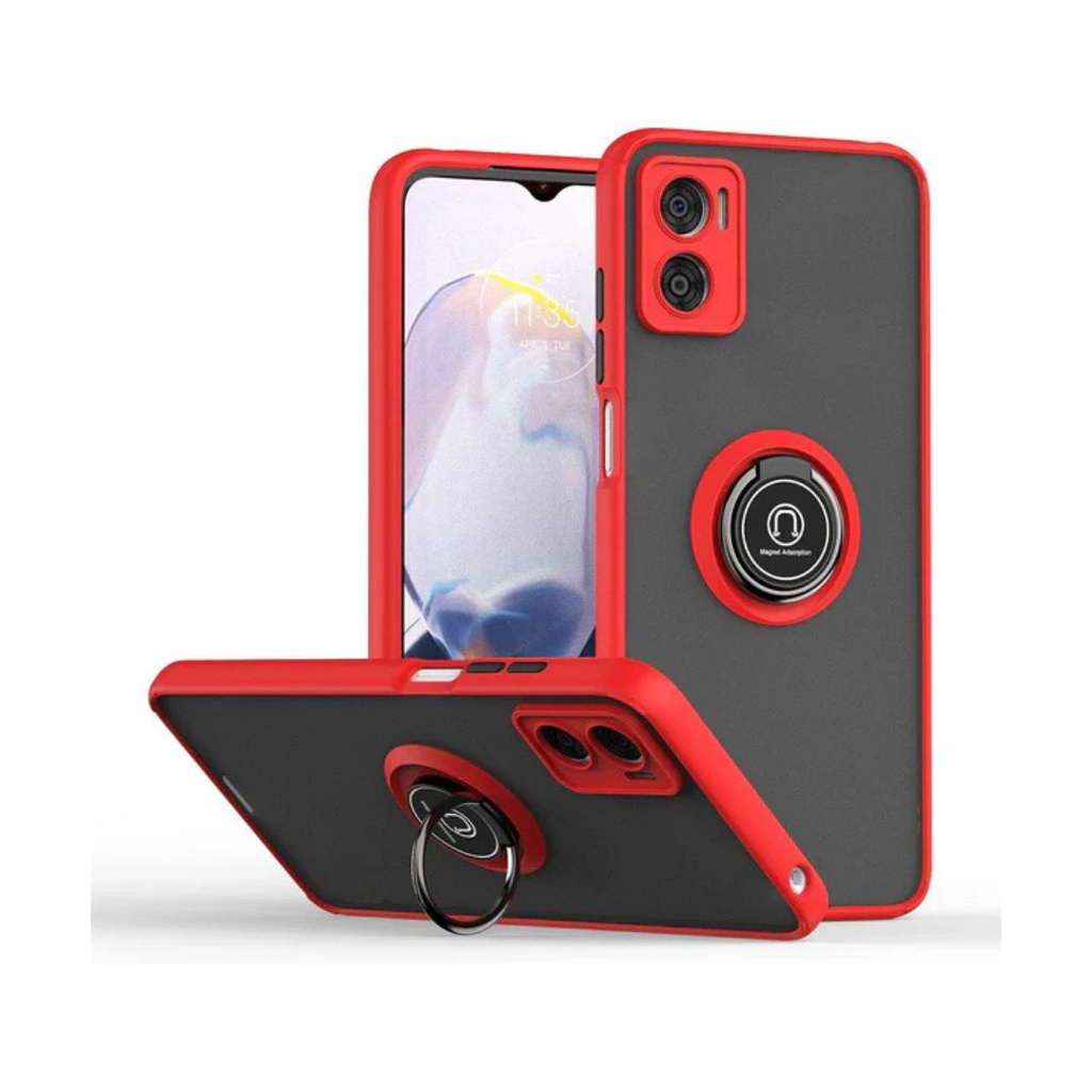 Protector Rígido Humo Con Pop Socket Y Cristal Templado Samsung A35