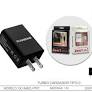 Turbo Cargador Tipo C Transhine Mod. GC-549CU-TPC Blanco/Negro