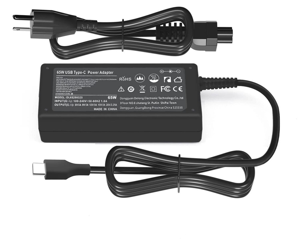 Cargador De Laptop Lenovo 65w Tipo C
