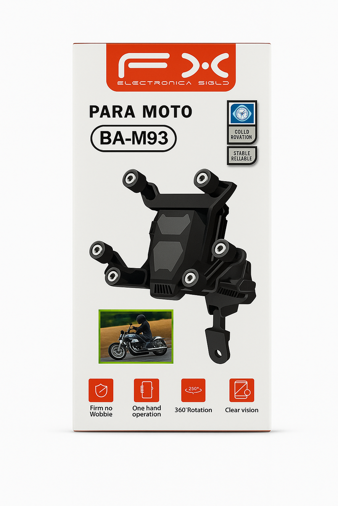 Base De Celular Para Moto Fx Mod. BA-M93 Negro 