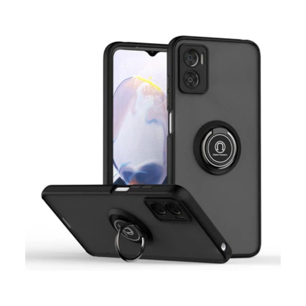 Protector Rígido Humo Con PopSocket y Cristal Templado Samsung A15 