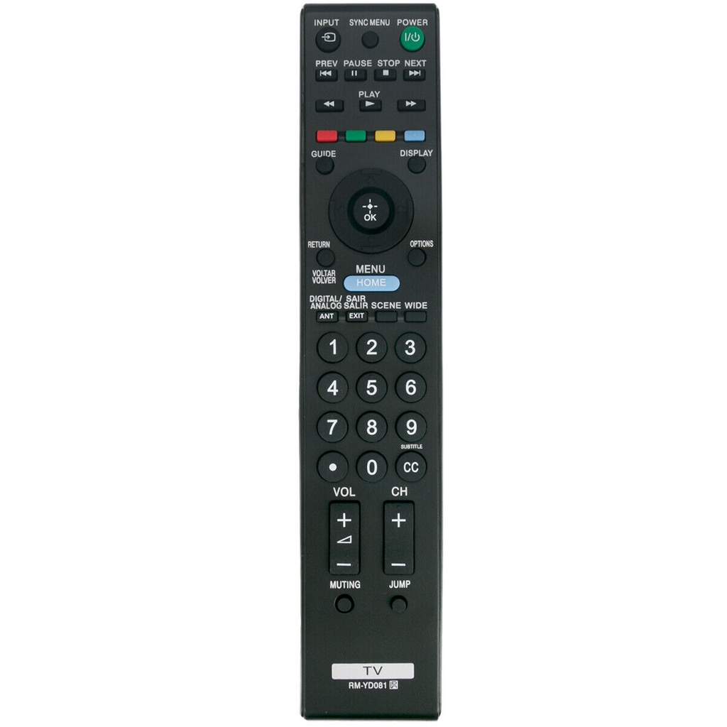 Control Remoto Para Tv Sony Mod. RMT-YD081