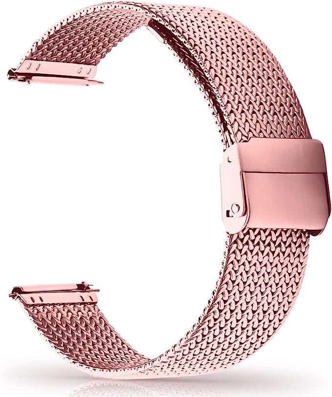 Correa Extendible Para Smart Watch Metalica 38/40/41mm Rosado