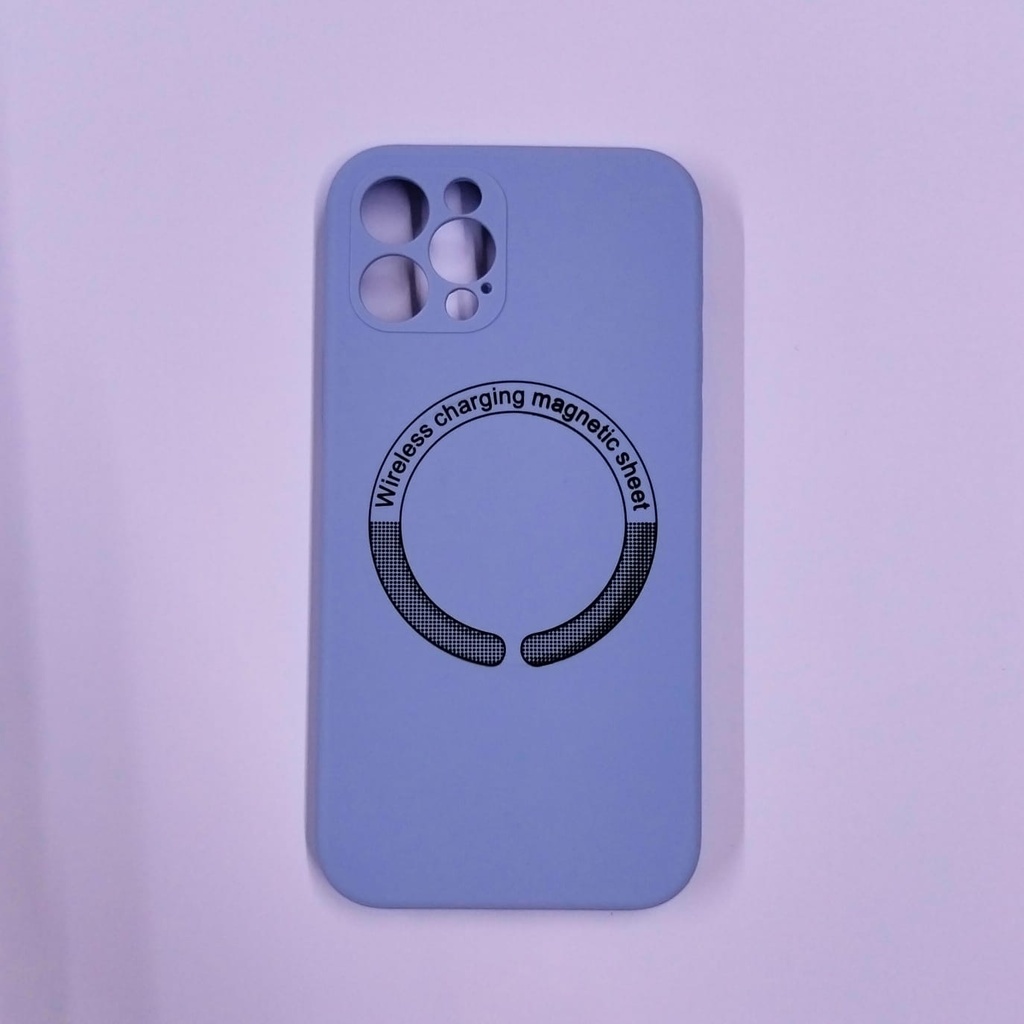 Portector Silicase Magsafe Iphone12 Azul