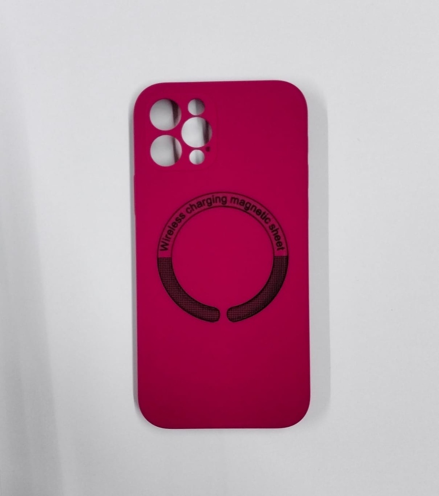 Portector Silicase Magsafe Iphone 12 Pro Rojo