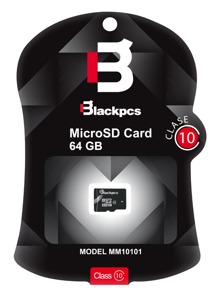 Memoria MicroSD Blackpcs 64GB Clase 10