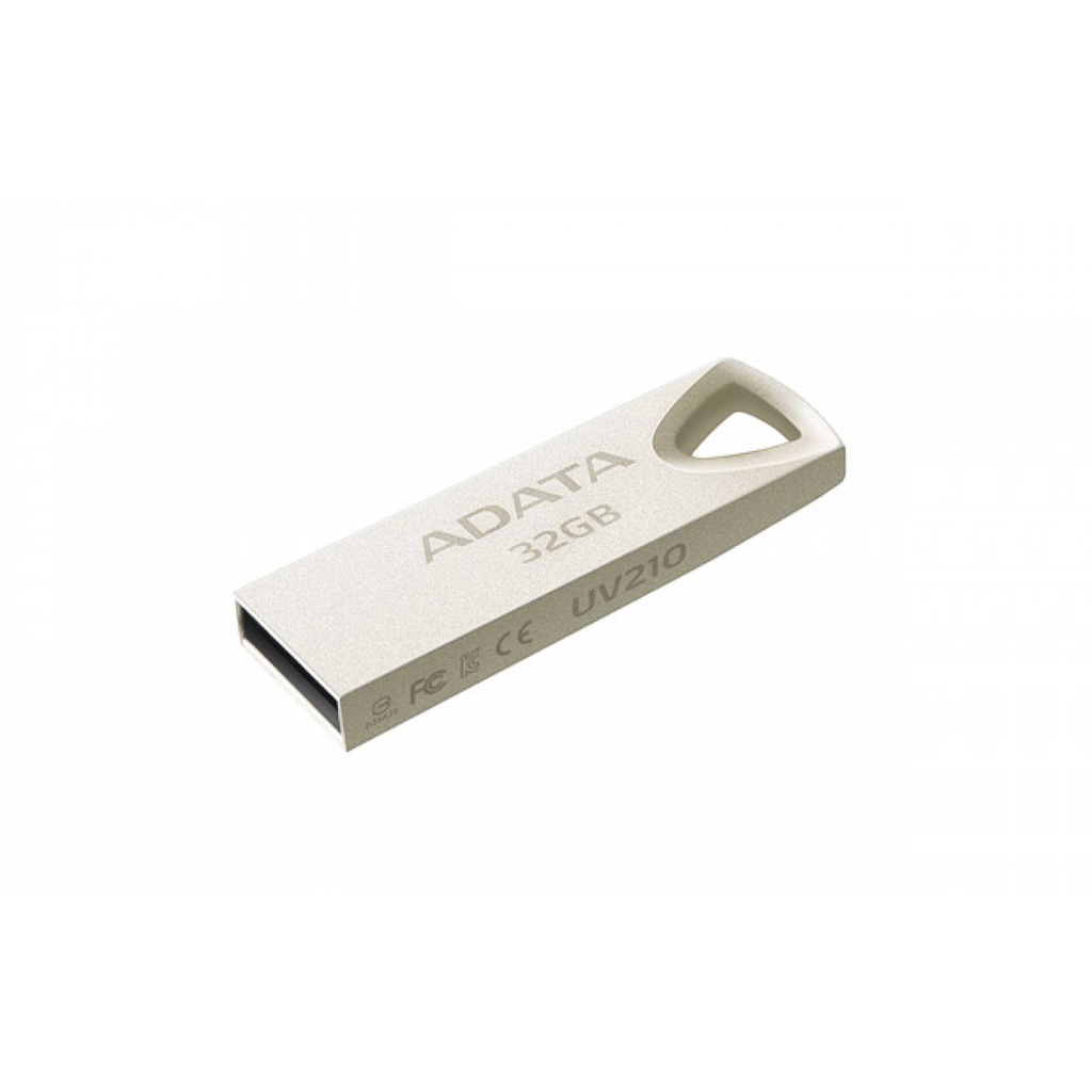 Memoria Usb Adata 32 Gb Mod. Uv210 Plata