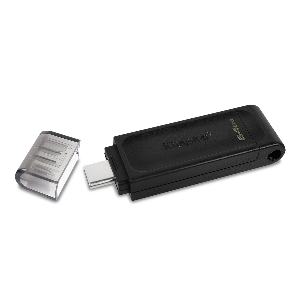 Memoria Usb Kingston Tipo C 64 Gb Mod. DT70 Negro