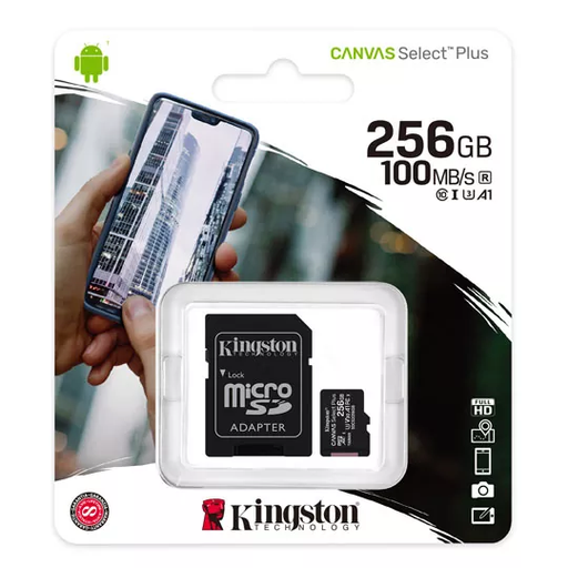 [740617298710] Memoria MicroSD Kingston 256GB Mod. SDCS2 Clase 10