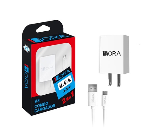 [7503027214038] Cargador 1 Hora Tipo V8 2.0 A 10W Max Mod.GAR064 Color Negro