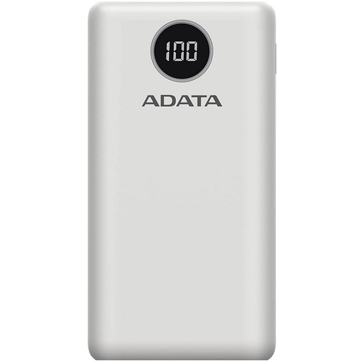[4710273772103] Batería Portátil Adata 20000 mAh Mod. AP20000QCD-DGT-CWH Color Blanco