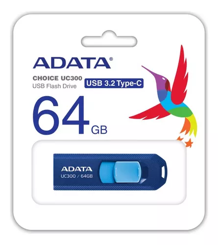 [4711085939166] Memoria Usb Adata Tipo C 64Gb Mod. Choice UC300 Azul