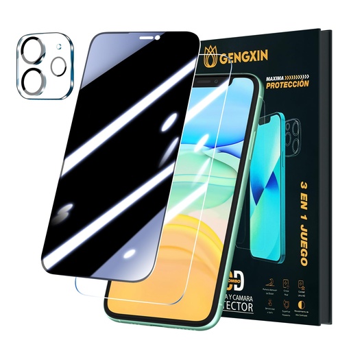 [CTP3EN1IPH14PROMAX003] Cristal Templado Juego 3 En 1 Pantalla y Camara Iphone 14 Pro Max
