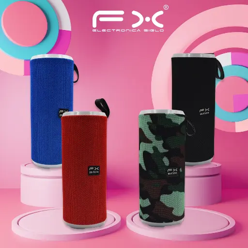 [6972567193683] Bocina Portatil Tipo Pila  Fx Mod. BS-FX14135 Varios Colores