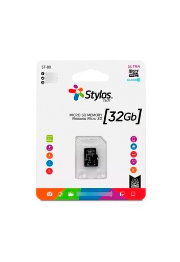 [7503024582888] Memoria MicroSD Stylos 32GB