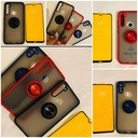 [RIGHUMPOPCTPIPH15PRO001] Protector Rigido Humo Con Popsocket y Cristal Templado Iphone 15 Pro 