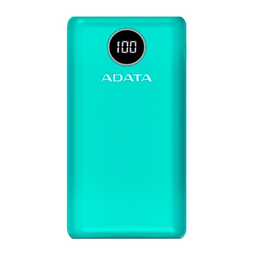 [4711085944757] Batería Portátil Adata 20000 mAh Mod. AP20000QCD-DGT-CGN Color Verde