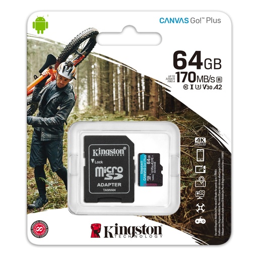 [740617301045] Memoria MicroSD Kingston 64GB Mod.SDCG3 