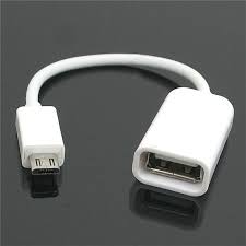 [VO-561] Adaptador Otg Tipo V8 Transhine Mod. VO-561 Blanco/Negro