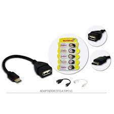 [VO-567] Adaptador Otg  Tipo C Transhine Mod. VO-567 Blanco/ Negro