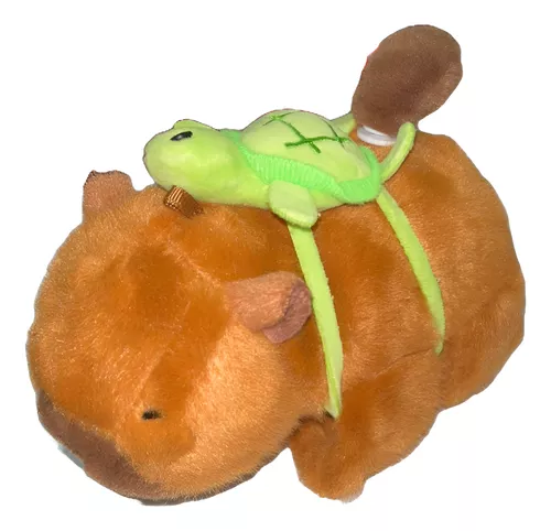 [MÑCAPITORM016] Muñequera De Capibara Con Mochila De Tortuga Y Cola Con Movimiento  