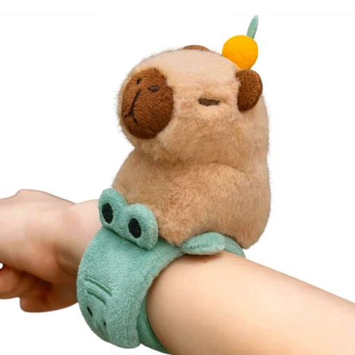 [MÑCAPI016CC] Muñequera De Capibara Con Cocodrilo  