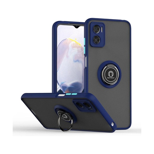 Protector Rígido Humo Con Pop Socket y Cristal Templado Zte Blade A35/ A55