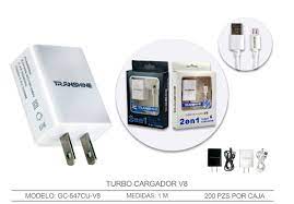 [98859096274261] Turbo Cargador Tipo V8 Transhine Mod. GC-547CU-V8 Blanco/ Negro