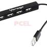 [7502266671770] Adaptador Hub 100 USB Vorago Mod.HU-100 Negro