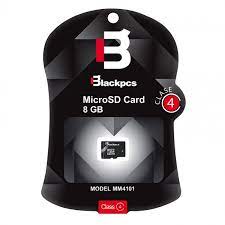 [7500462768096] Memoria MicroSD Blackpcs 8GB Mod. MM4101 Clase 4