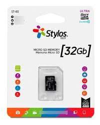 [7503021490582] Memoria MicroSD Stylos 32GB Clase 10