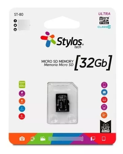 [7503027017837] Memoria MicroSD Stylos 32GB Clase 10 Mod. St-60 Plus 