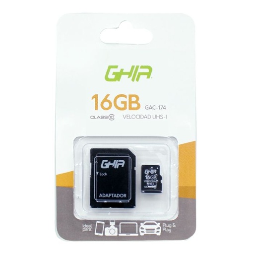 [7503027066712] Memoria MicroSD Guia 16GB Mod. GAC-174 Class 10