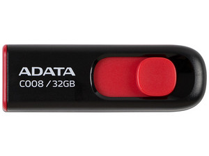 [4718050609659] Memoria Usb Adata 32 Gb Mod. C008 Rojo/ Negro