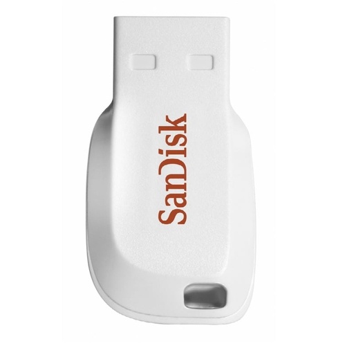 [619659099237] Memoria Usb Sandisk 16Gb Mod. Cruzer Blade Blanco
