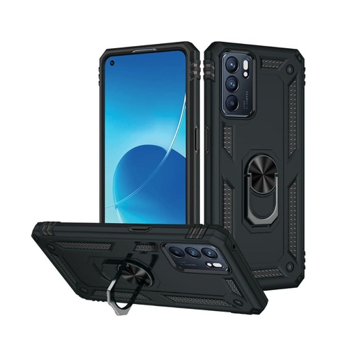 [DOPOPSAMA03NG] Protector Doble con Popsocket Samsung A03 Negro